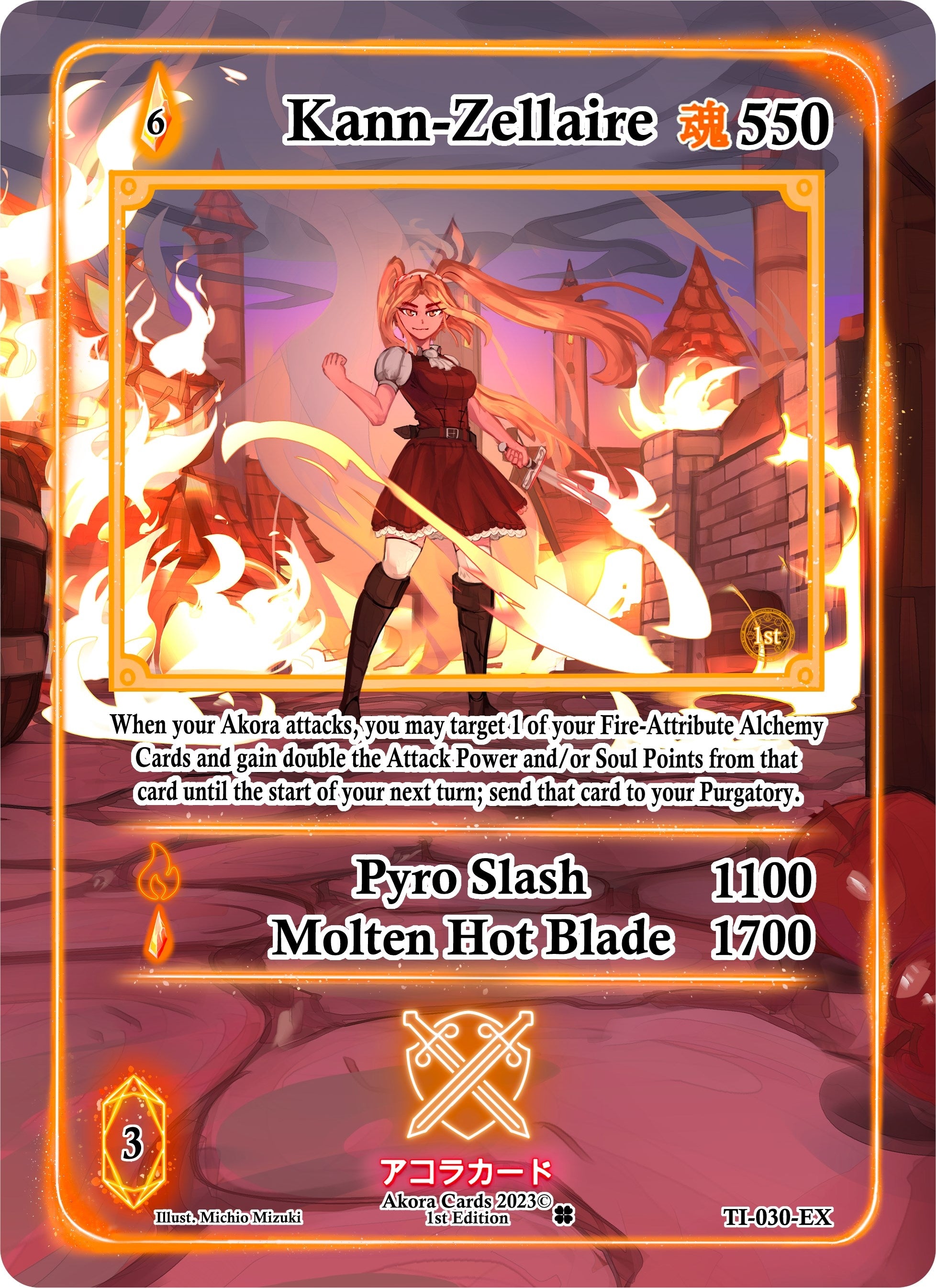 Image for Kann-Zellaire (Extended Art) (Trials of Ikithia [1st Edition]) (TI-030-EX) - Akora TCG