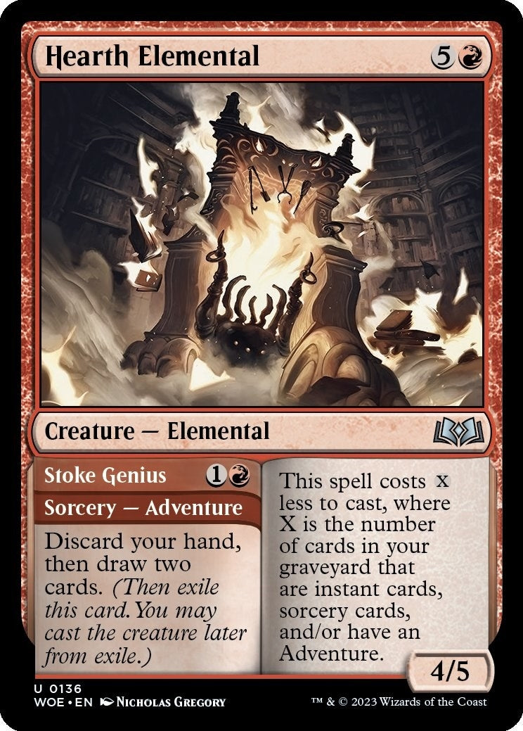 Image for Hearth Elemental (Wilds of Eldraine) (136) - Magic: The Gathering