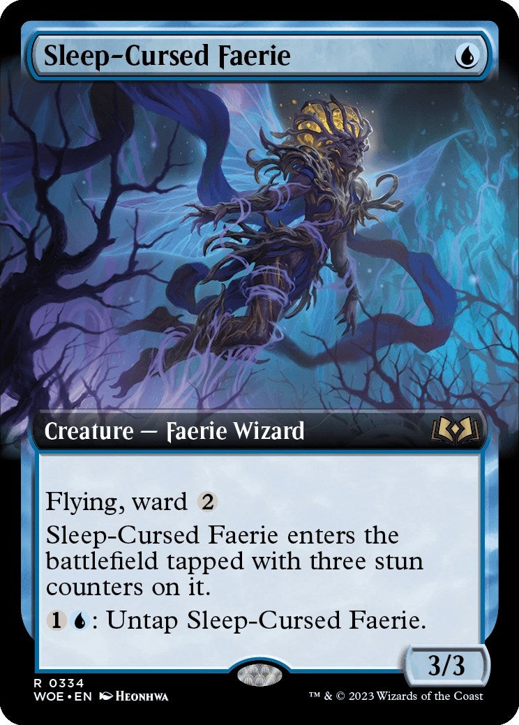 Image for Sleep-Cursed Faerie (Extended Art) (Wilds of Eldraine) (334) - Magic: The Gathering