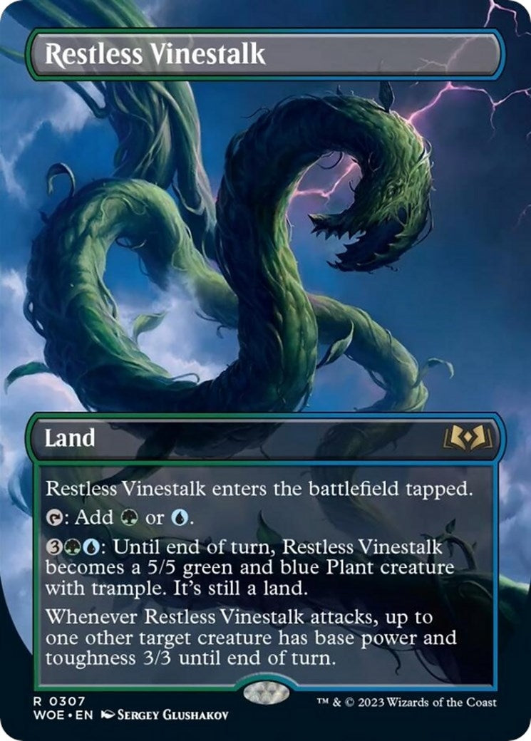 Image for Restless Vinestalk (Borderless) (Wilds of Eldraine) (307) - Magic: The Gathering