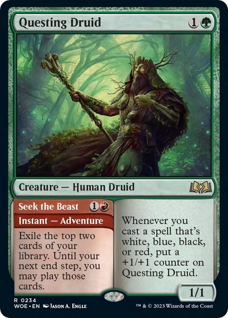 Image for Questing Druid (Wilds of Eldraine) (234) - Magic: The Gathering