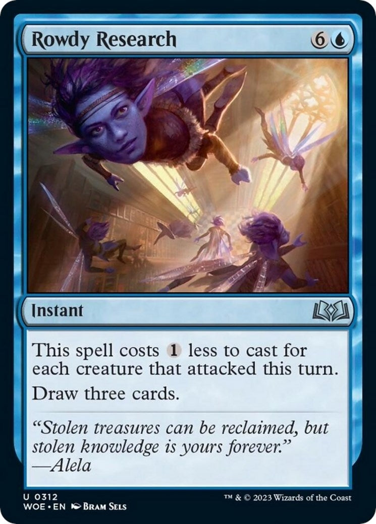Image for Rowdy Research (Wilds of Eldraine) (312) - Magic: The Gathering