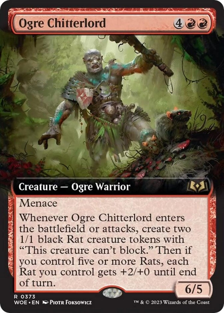 Image for Ogre Chitterlord (Extended Art) (Wilds of Eldraine) (373) - Magic: The Gathering