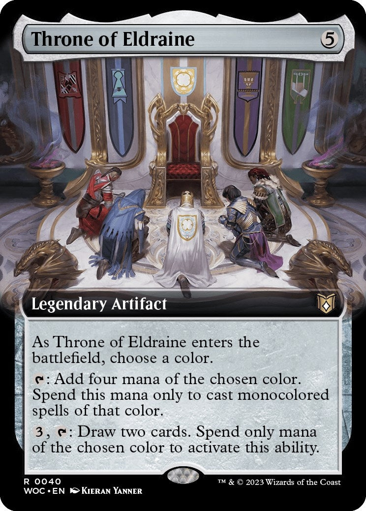 Image for Throne of Eldraine (Extended Art) (Commander: Wilds of Eldraine) (40) - Magic: The Gathering