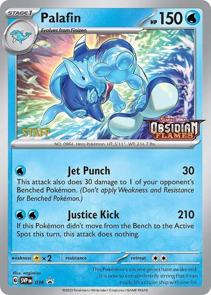 Image for Palafin - 036 (Prerelease) [Staff] (SV: Scarlet & Violet Promo Cards) (036) - Pokemon