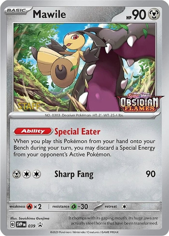 Image for Mawile - 039 (Prerelease) [Staff] (SV: Scarlet & Violet Promo Cards) (039) - Pokemon