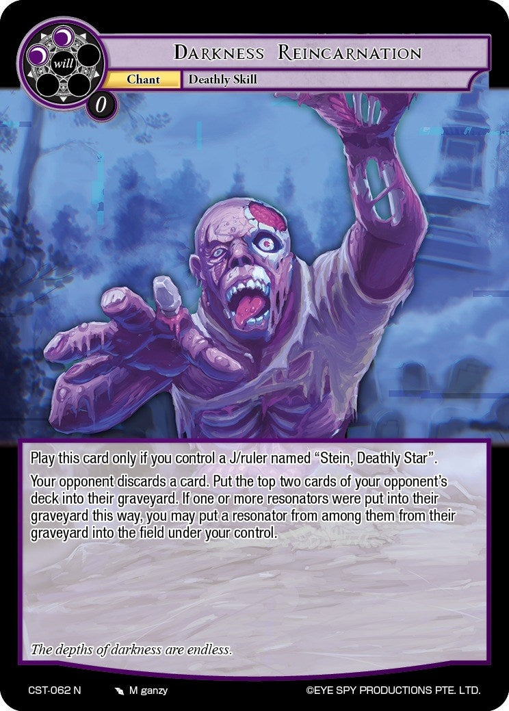 Image for Darkness Reincarnation (Clash of the Star Trees) (CST-062 N) - Force of Will