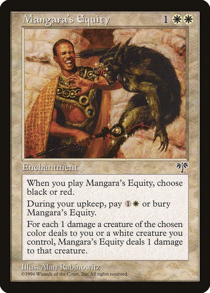 Image for Mangara's Equity (Mirage) - Magic: The Gathering