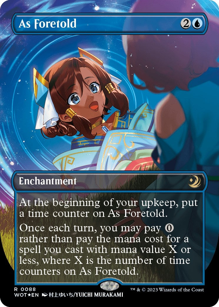 Image for As Foretold (Anime Borderless) (Confetti Foil) (Wilds of Eldraine: Enchanting Tales) (88) - Magic: The Gathering