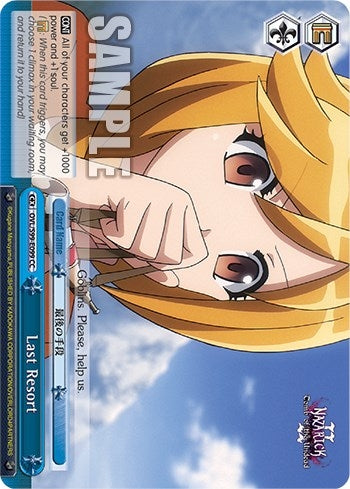 Image for Last Resort (Nazarick: Tomb of the Undead Vol.2) (OVL/S99-E099 CC) - Weiss Schwarz