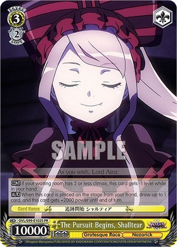 Image for The Pursuit Begins, Shalltear (Foil) (Nazarick: Tomb of the Undead Vol.2) (OVL/S99-E102S PR) - Weiss Schwarz