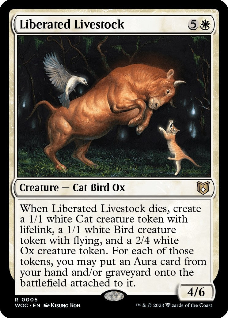 Image for Liberated Livestock (Commander: Wilds of Eldraine) (5) - Magic: The Gathering