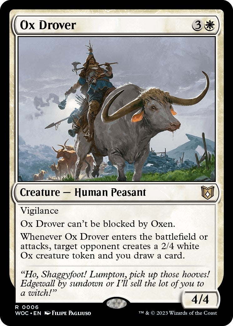 Image for Ox Drover (Commander: Wilds of Eldraine) (6) - Magic: The Gathering