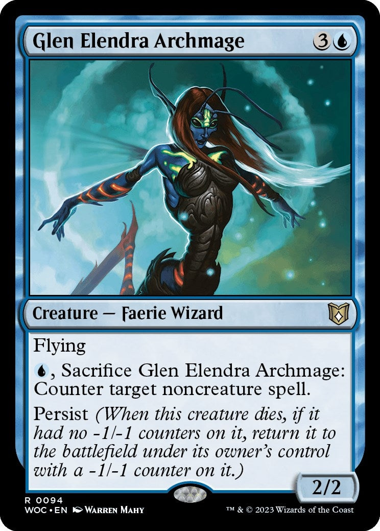 Image for Glen Elendra Archmage (Commander: Wilds of Eldraine) (94) - Magic: The Gathering