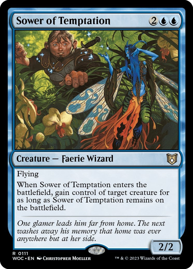 Image for Sower of Temptation (Commander: Wilds of Eldraine) (111) - Magic: The Gathering