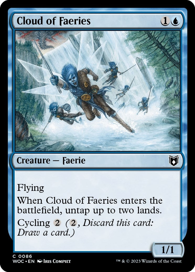 Image for Cloud of Faeries (Commander: Wilds of Eldraine) (86) - Magic: The Gathering