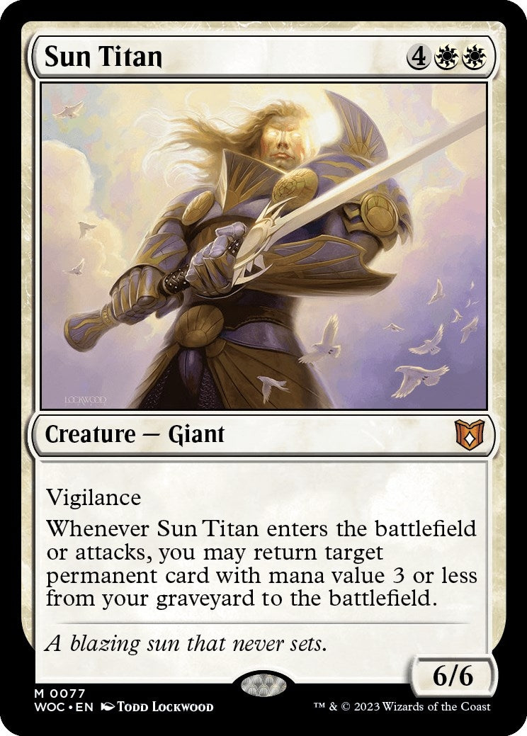 Image for Sun Titan (Commander: Wilds of Eldraine) (77) - Magic: The Gathering
