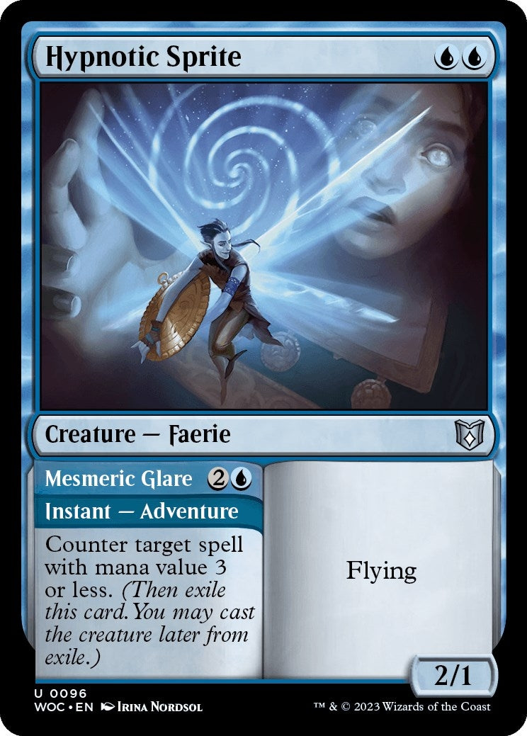 Image for Hypnotic Sprite (Commander: Wilds of Eldraine) (96) - Magic: The Gathering