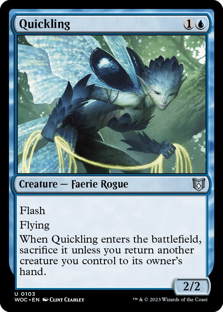 Image for Quickling (Commander: Wilds of Eldraine) (103) - Magic: The Gathering