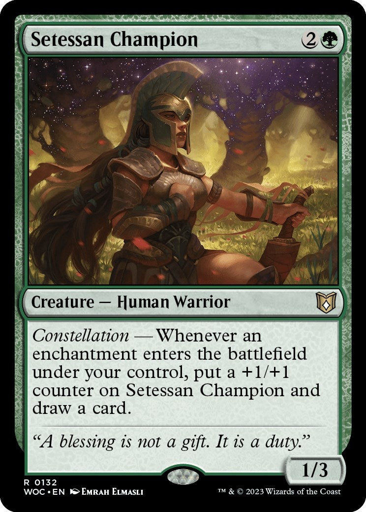 Image for Setessan Champion (Commander: Wilds of Eldraine) (132) - Magic: The Gathering