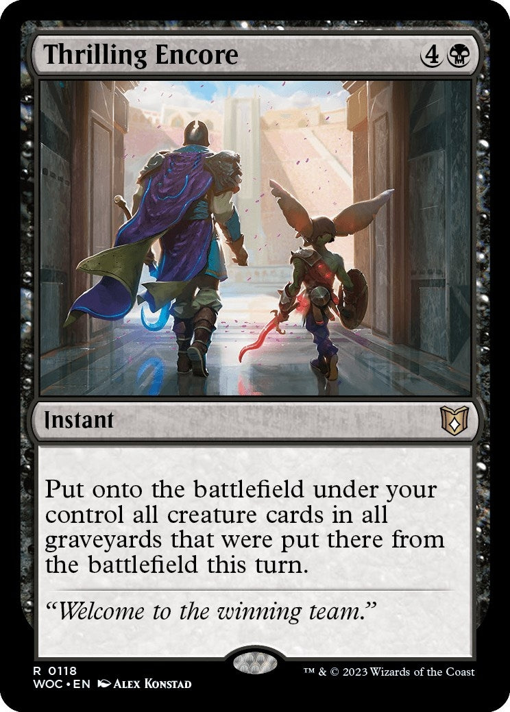 Image for Thrilling Encore (Commander: Wilds of Eldraine) (118) - Magic: The Gathering