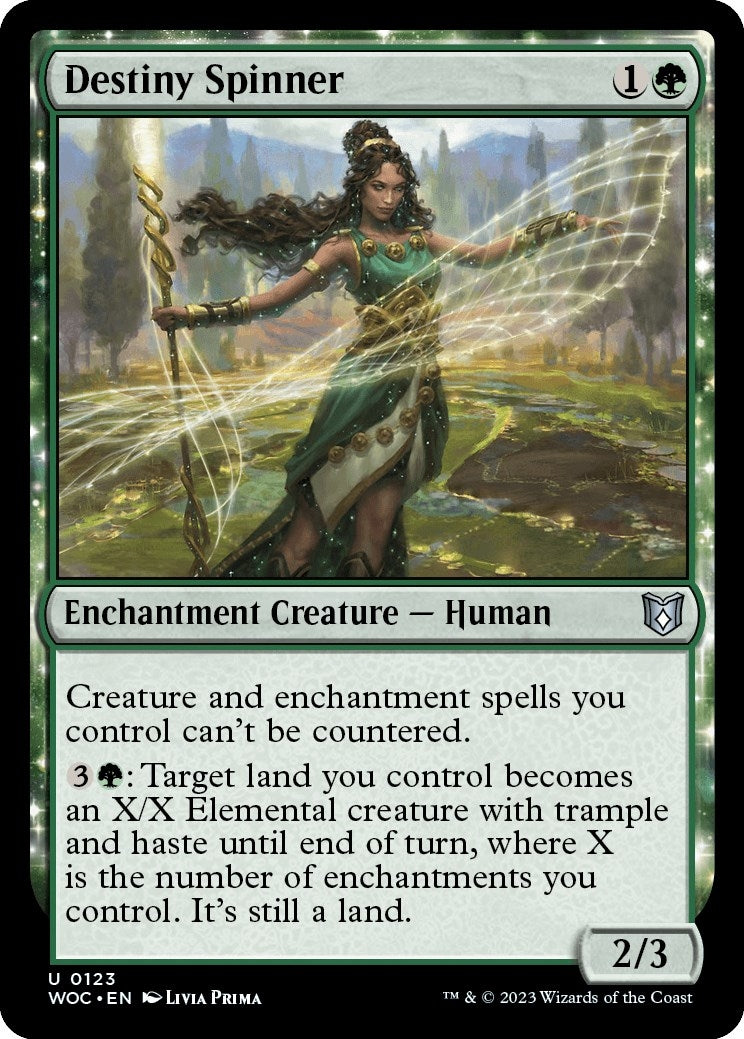 Image for Destiny Spinner (Commander: Wilds of Eldraine) (123) - Magic: The Gathering