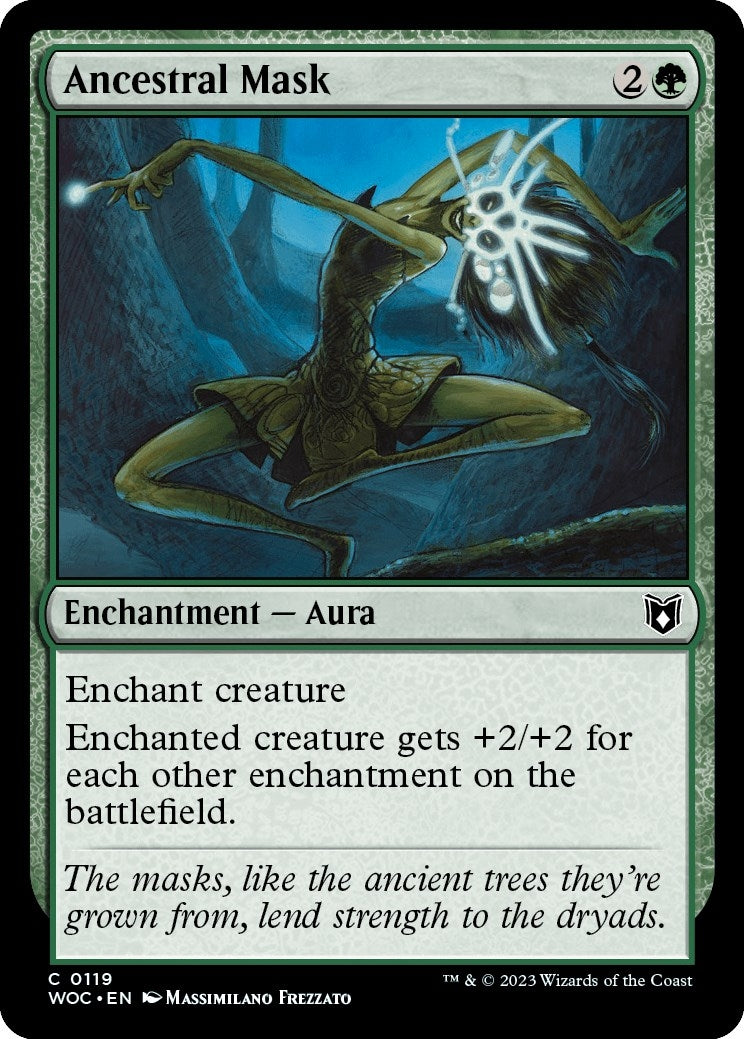 Image for Ancestral Mask (Commander: Wilds of Eldraine) (119) - Magic: The Gathering