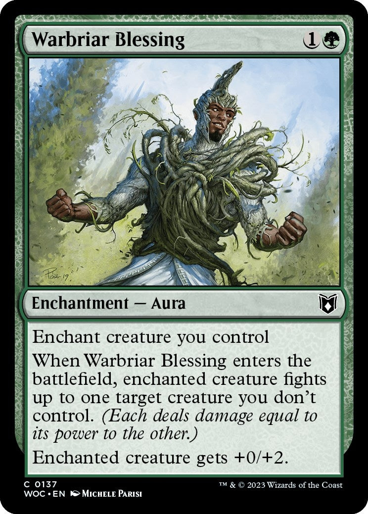 Image for Warbriar Blessing (Commander: Wilds of Eldraine) (137) - Magic: The Gathering