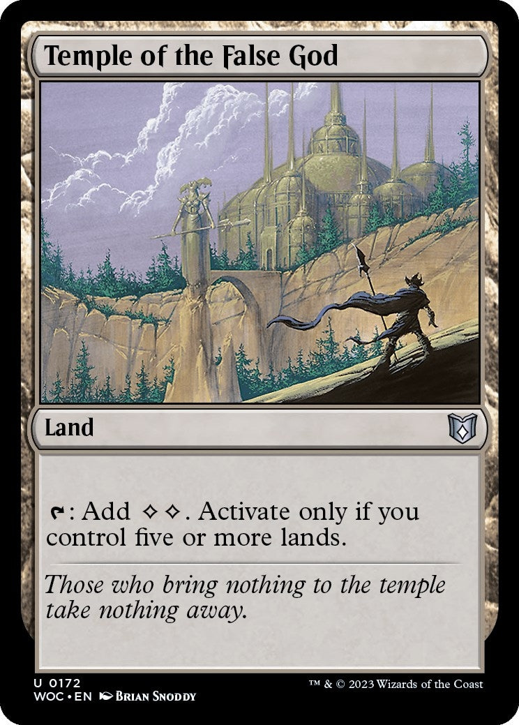 Image for Temple of the False God (Commander: Wilds of Eldraine) (172) - Magic: The Gathering
