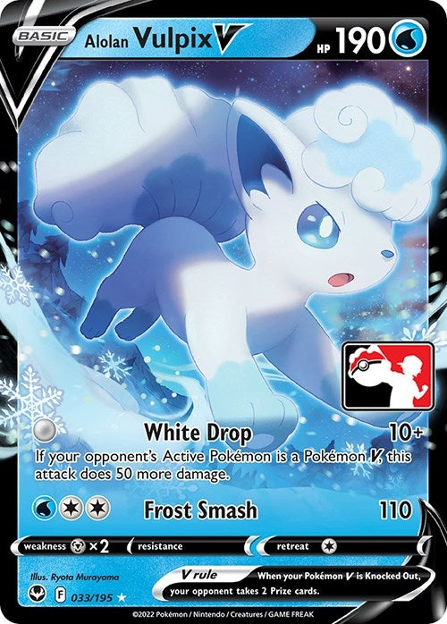 Image for Alolan Vulpix V (Prize Pack Series Cards) (033/195) - Pokemon