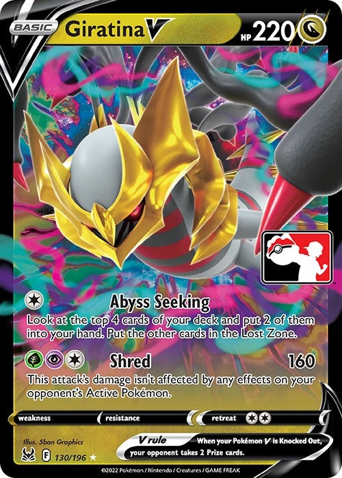 Image for Giratina V (Prize Pack Series Cards) (130/196) - Pokemon