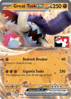 Image for Great Tusk ex (Prize Pack Series Cards) (123/198) - Pokemon