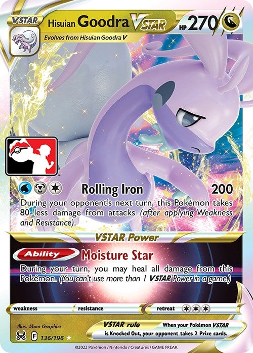 Image for Hisuian Goodra VSTAR (Prize Pack Series Cards) (136/196) - Pokemon