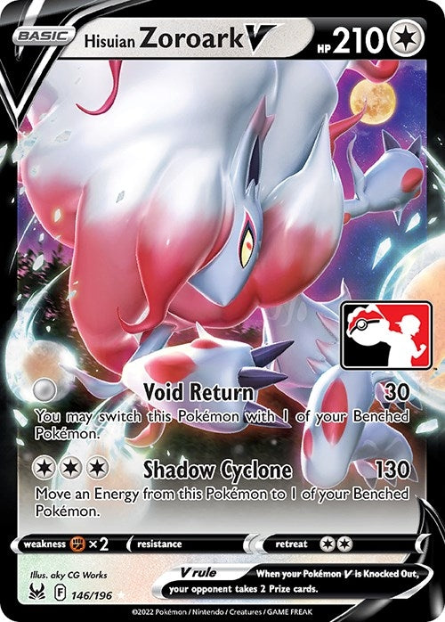 Image for Hisuian Zoroark V (Prize Pack Series Cards) (146/196) - Pokemon