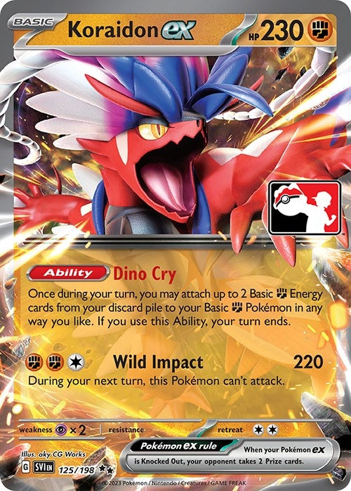 Image for Koraidon ex (Prize Pack Series Cards) (125/198) - Pokemon