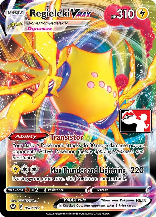 Image for Regieleki VMAX (Prize Pack Series Cards) (058/195) - Pokemon