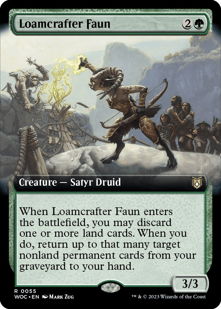 Image for Loamcrafter Faun (Extended Art) (Commander: Wilds of Eldraine) (55) - Magic: The Gathering