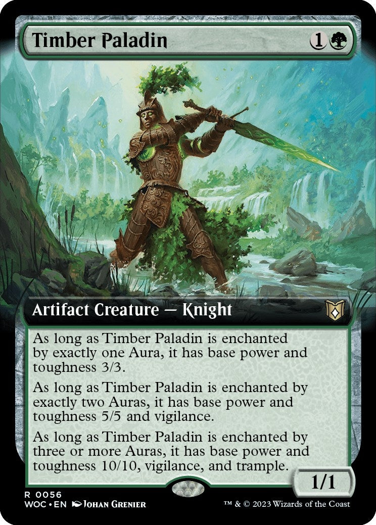 Image for Timber Paladin (Extended Art) (Commander: Wilds of Eldraine) (56) - Magic: The Gathering