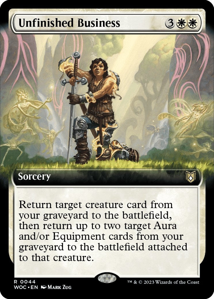 Image for Unfinished Business (Extended Art) (Commander: Wilds of Eldraine) (44) - Magic: The Gathering