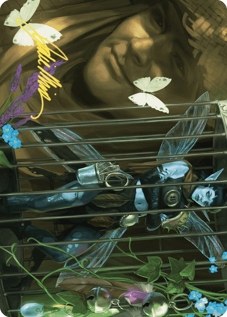 Image for Cooped Up Art Card (Gold-Stamped Signature) (Art Series: Wilds of Eldraine) (1) - Magic: The Gathering