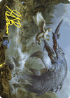 Image for Horned Loch-Whale Art Card (Gold-Stamped Signature) (Art Series: Wilds of Eldraine) (6) - Magic: The Gathering