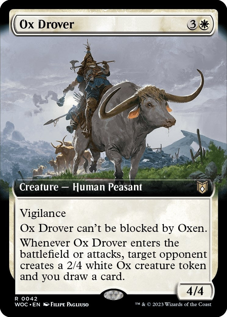 Image for Ox Drover (Extended Art) (Commander: Wilds of Eldraine) (42) - Magic: The Gathering