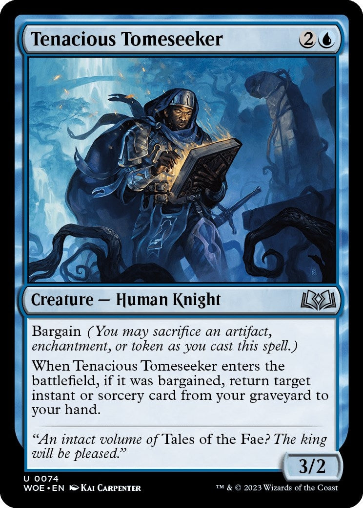 Image for Tenacious Tomeseeker (Wilds of Eldraine) (74) - Magic: The Gathering