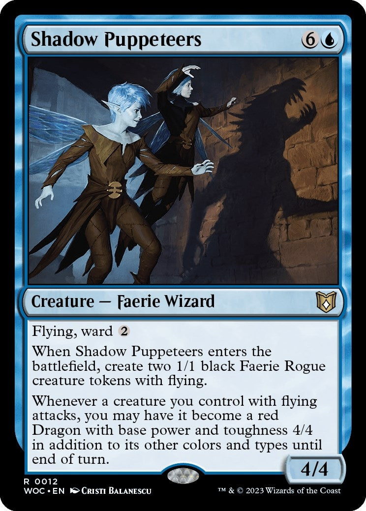 Image for Shadow Puppeteers (Commander: Wilds of Eldraine) (12) - Magic: The Gathering