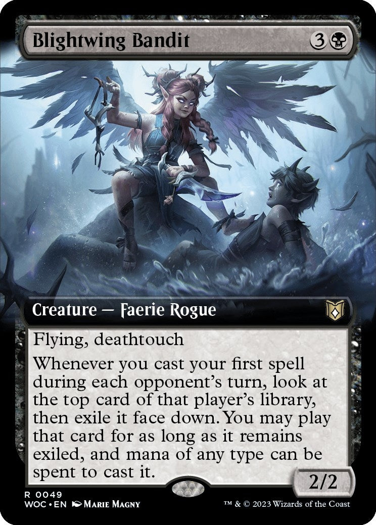 Image for Blightwing Bandit (Extended Art) (Commander: Wilds of Eldraine) (49) - Magic: The Gathering