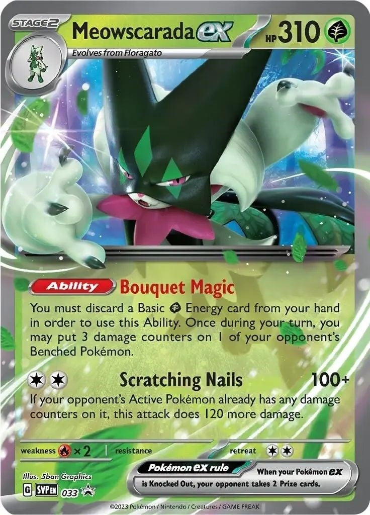 Image for Meowscarada ex - 033 (SV: Scarlet & Violet Promo Cards) (033) - Pokemon