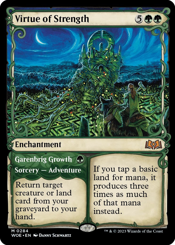 Image for Virtue of Strength (Showcase) (Wilds of Eldraine) (284) - Magic: The Gathering