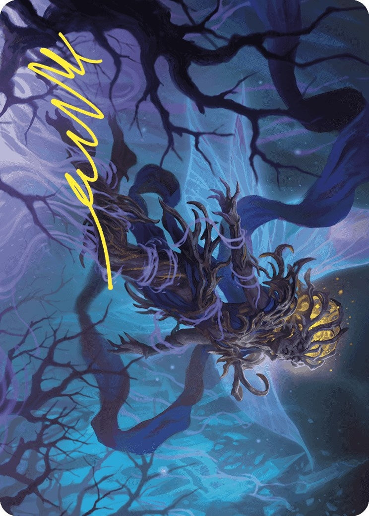 Image for Sleep-Cursed Faerie Art Card (Gold-Stamped Signature) (Art Series: Wilds of Eldraine) (8) - Magic: The Gathering