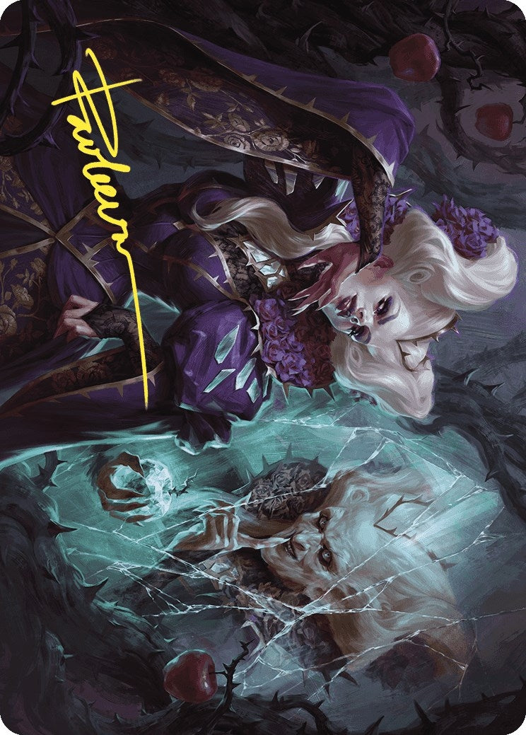 Image for Conceited Witch Art Card (Gold-Stamped Signature) (Art Series: Wilds of Eldraine) (11) - Magic: The Gathering