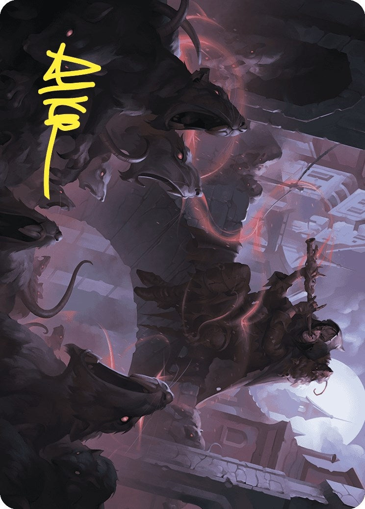 Image for Gnawing Crescendo Art Card (Gold-Stamped Signature) (Art Series: Wilds of Eldraine) (17) - Magic: The Gathering